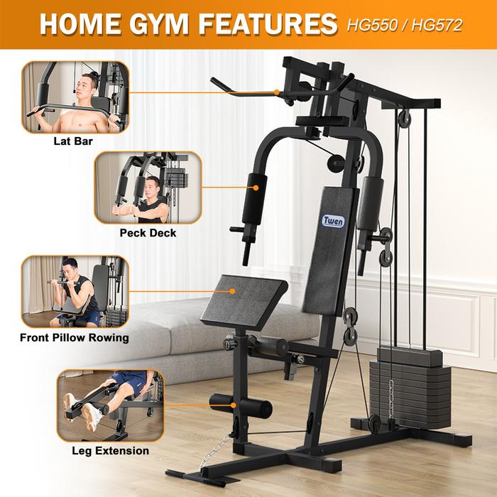 TWEN HG572 Alat Fitness Home Gym 1 Sisi Gambar produk 7
