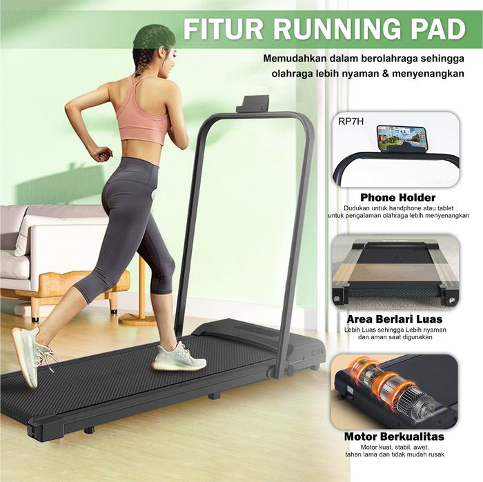 TWEN RP8HPlus Running Pad Green Treadmill Portable Multifungsi Gambar produk 5