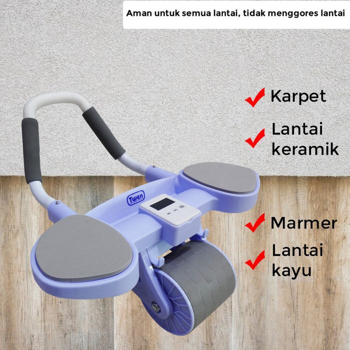 TWEN Ab Wheel 4 Roller Wheels Gambar produk 6