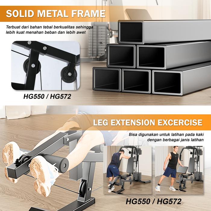 TWEN HG572 Alat Fitness Home Gym 1 Sisi Gambar produk 5