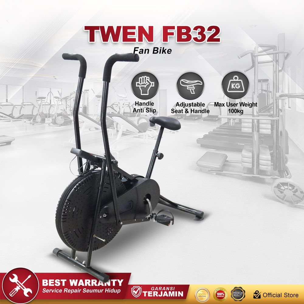 Fan Bike TWEN FB32 Platinum Sepeda Statis Orbitrack