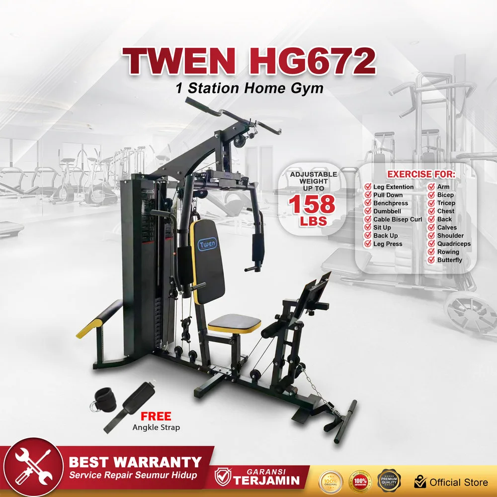 TWEN HG572 Alat Fitness Home Gym 1 Sisi