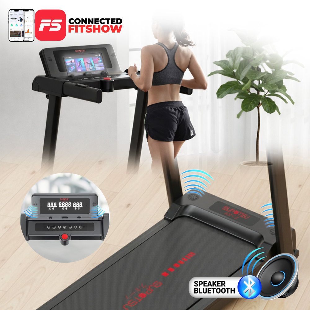 SUPOTSU Michi Gold Multi Treadmill Listrik Portable Multifungsi Gambar produk 5